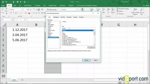 Excel'de tarihleri gg.aa.yyyy-01.11.2017 şeklinde yazmak