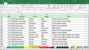 Excel Uygulama Soruları-25. soru ve çözümü