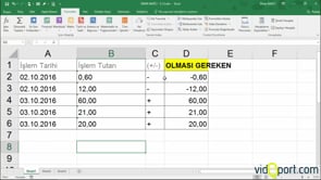 SAYIYAÇEVİR ve EĞER işlevi ile metin şeklindeki değerleri sayıya çevirmek