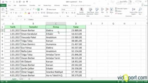 Pivot Tablolarda Değerleri ayrı sayfalara yazdırmak