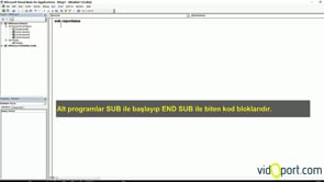 Alt Programlar ile çalışmak