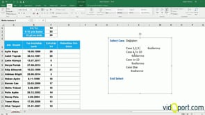 Select Case Yapısını anlamak ve kullanmak