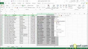 Excel Hızlı Doldur Özelliği