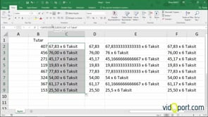 Excel'de Sayıdüzenle İşlevi ile ondalıklı rakamları ve metinleri birleştirme
