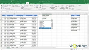 Excel'de Hazır listeleri Veri Doğrulama ile nasıl girersiniz