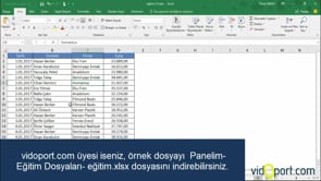 Filtreleme sonrası kalan değerleri toplama