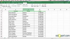 Excel'de Üst Satırı Dondurma'da bilinmeyen yöntem