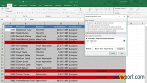 Excel'de Yıl bazında çalışan, ayrılan, emekli sayılarını bulmak