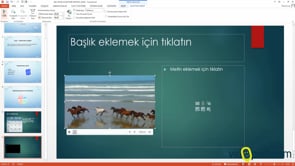 Sunumlarınıza Ses ve Video Eklemek