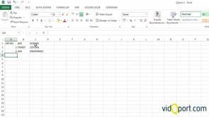 Excel'e Giriş ve Ortamı tanımak