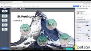 Prezi'de Arkaplan ve Tema Seçimleri