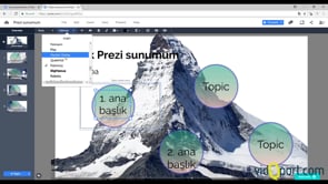 Prezi'de Metinler ile çalışmak