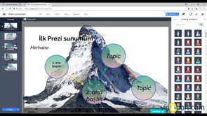 Prezi'de ikon ve Semboller ile çalışmak