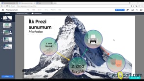 Prezi'de Gösterileri İzleme