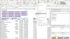 Excel'de Özet Tablo ve Dilimleyiciler Oluşturmak