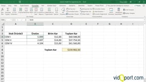 Excel'de Satış Değerlerini Senaryolaştırmak