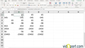 Excel'de sondaki - değerleri, rakamların başına almak