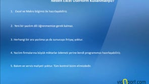 Userformları Neden Kullanmalıyız? Neden Kullanmamalıyız?
