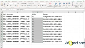 Excel'de SOLDAN ve SAĞDAN İşlevleri kullanımı
