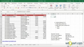A'dan Z'ye Excel'de Saydırma fonksiyonları