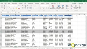Excel'de Boş satırları üstteki ve alttaki veriler ile doldurmak