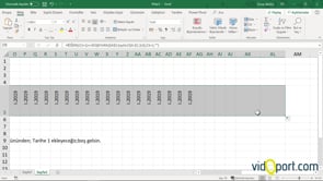 Excel'de Seçtiğiniz ayın gün değerlerini otomatik getirtmek