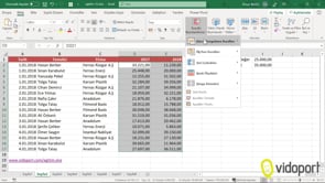 Koşullu Biçimlendirmeleri Parametrik kullanmak