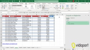 Excel'de Cari İsminin iki tarih arasındaki verilerini ayrı bir alana filtrelemek