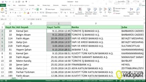 Metni Sütunlara Dönüştür Özelliği