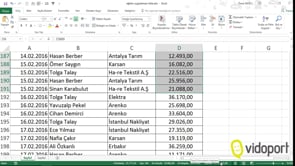 İki Tarih Arasındaki Toplam Değerleri Bulmak