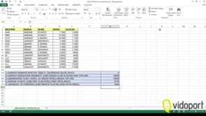 Excel'de Çoklu Özetleme Fonksiyonları