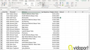 Excel'de Doğum günü ve işe başlama listelerini oluşturmak