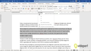 Paragraflar Satırlar Arası Boşlukları Klavye ile Ayarlamak
