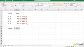 Excel'de GD ve GDPROGRAM İşlevlerini kullanımı