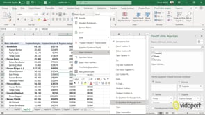 Pivot Tablo Raporları Oluşturmak