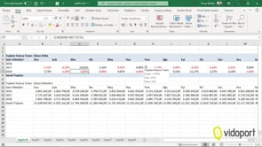 Pivot Tablo'da %'lik değişimleri bulmak