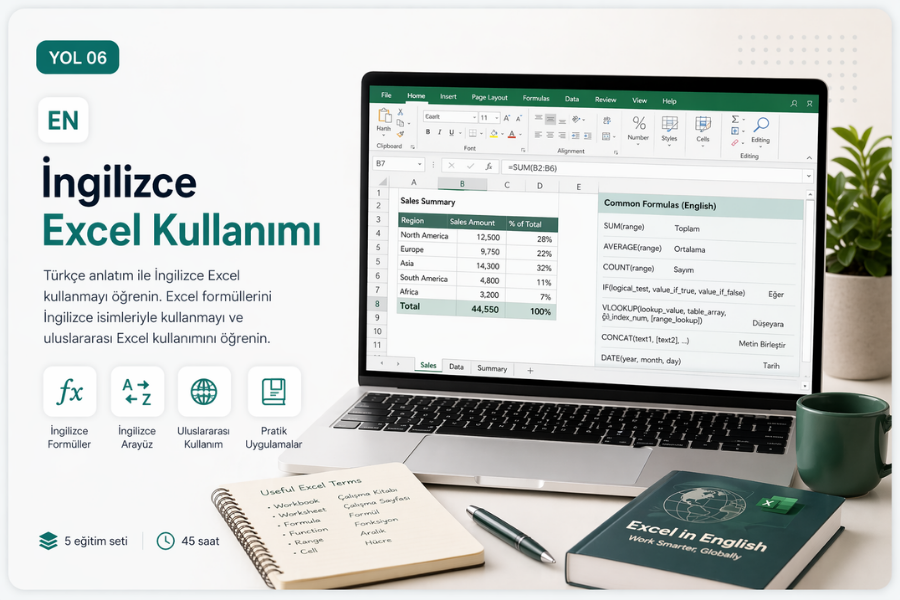 İngilizce Excel Kullanımı