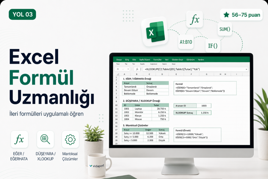 Excel Formül Uzmanlığı: İleri Excel Formüllerini Öğrenin.
