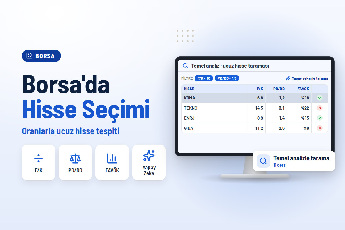 Borsa’da Hisse Seçimi: Temel ve İleri Seviye Yatırım Analizi Eğitimi