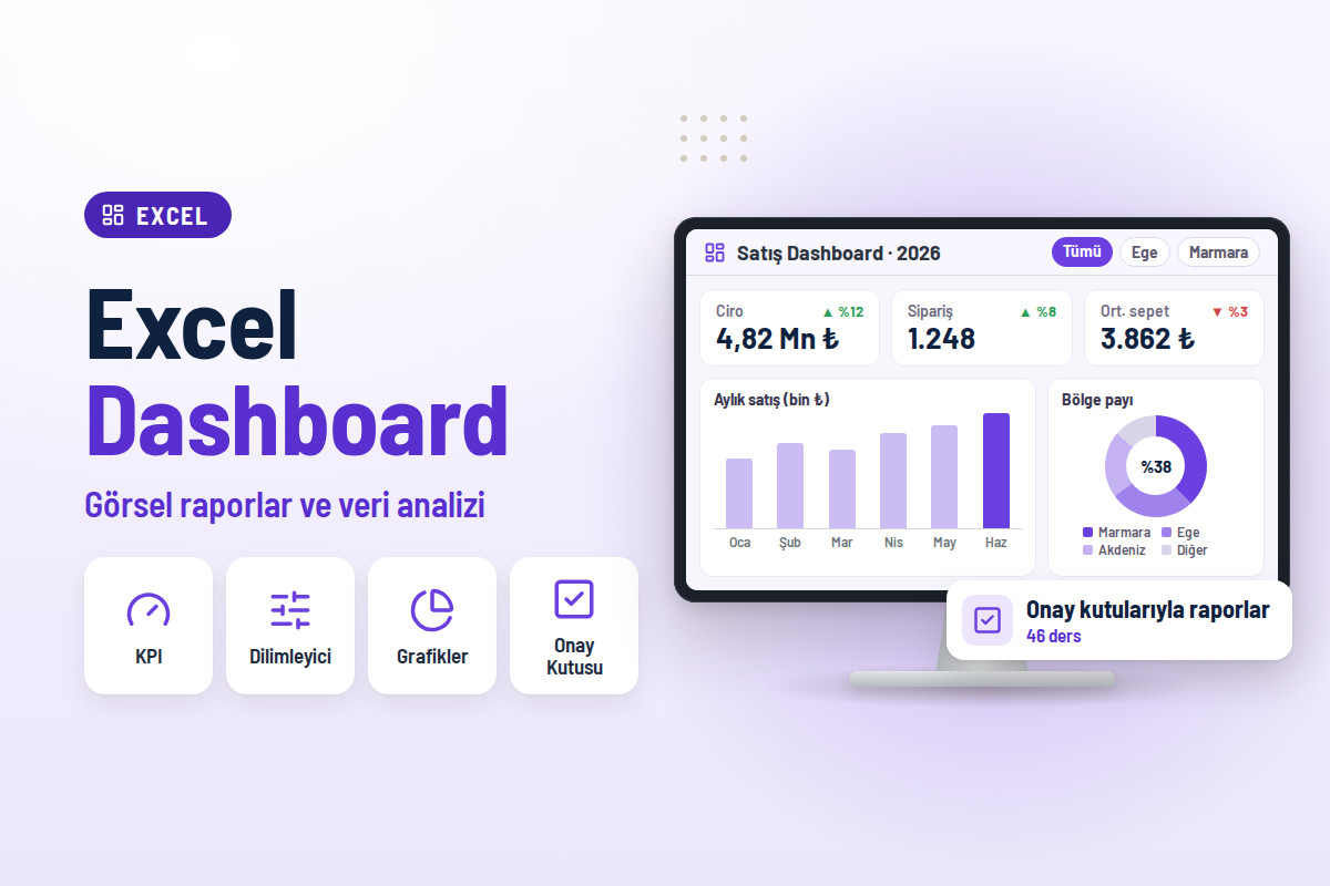 Excel Dashboard Eğitimi – Görsel Raporlar ve Veri Analizi