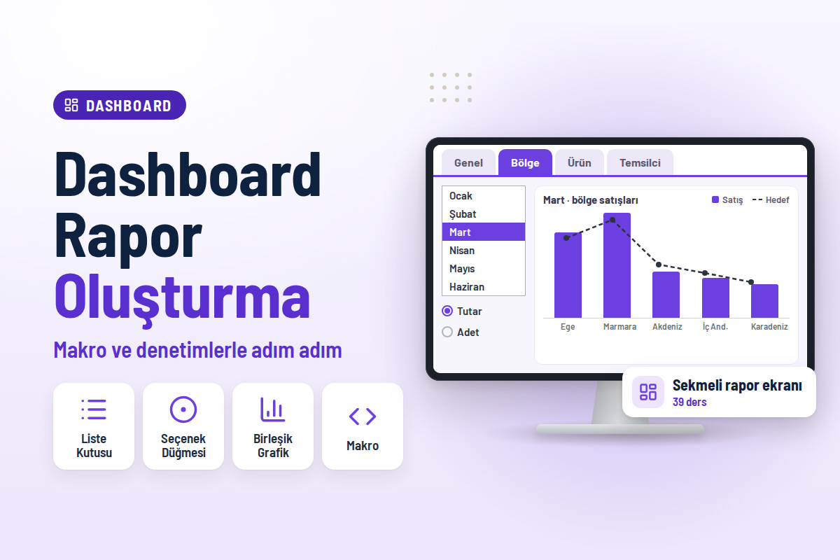 Excel Dashboard Rapor Oluşturma Eğitimi