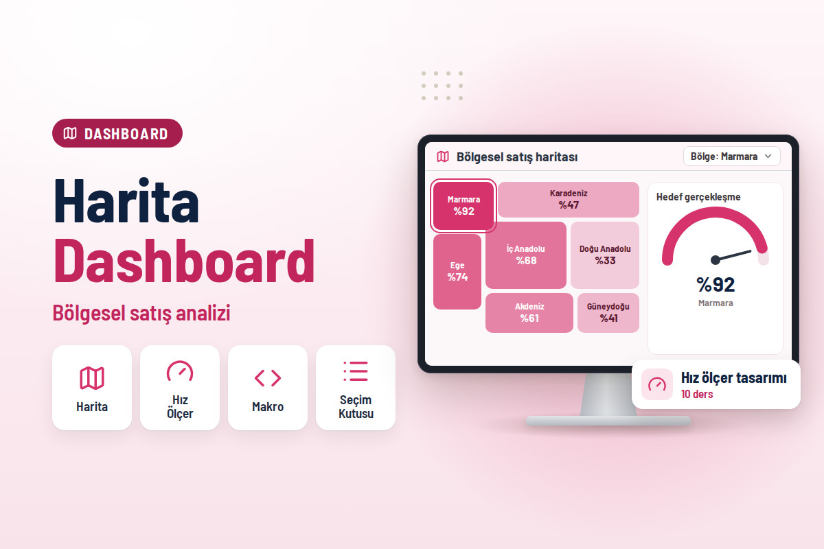 Excel Harita Dashboard ile Bölgesel Analiz Eğitimi