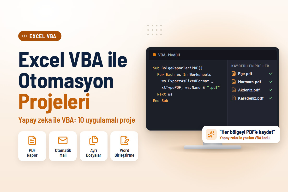 Excel VBA ile Otomasyon Projeleri Eğitimi