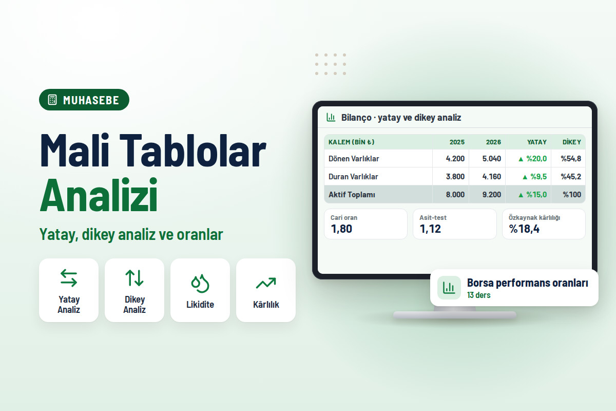 Mali Tablolar Analizi ile Finansal Muhasebe Okuryazarlığı
