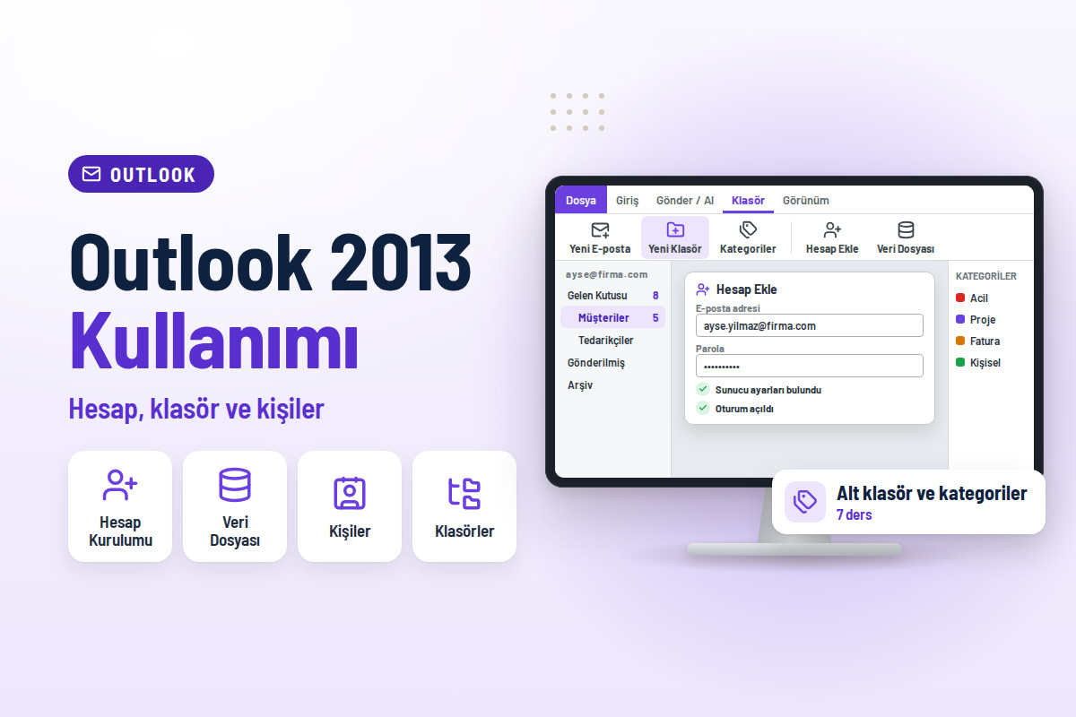 Microsoft Outlook 2013 Kullanımı: E-Posta ve Takvim Yönetimi