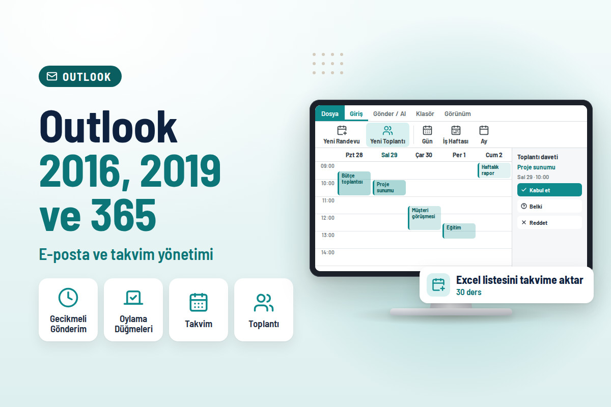 Outlook 2016–2019 ve Office 365 ile E-Posta ve Takvim Yönetimi