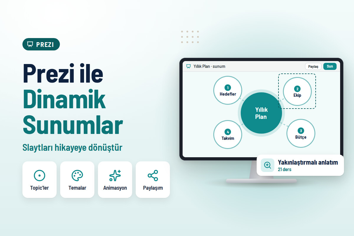 Prezi ile Etkileyici ve Dinamik Sunumlar Hazırlama Eğitimi