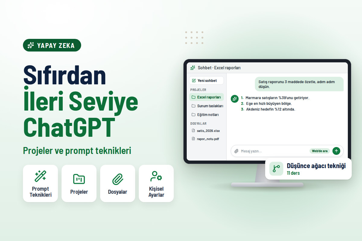 Sıfırdan İleri Seviyeye ChatGPT Eğitimi