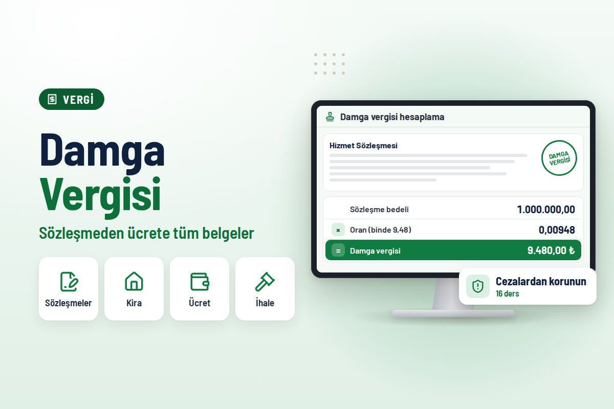 Tüm Detayları ile Damga Vergisi