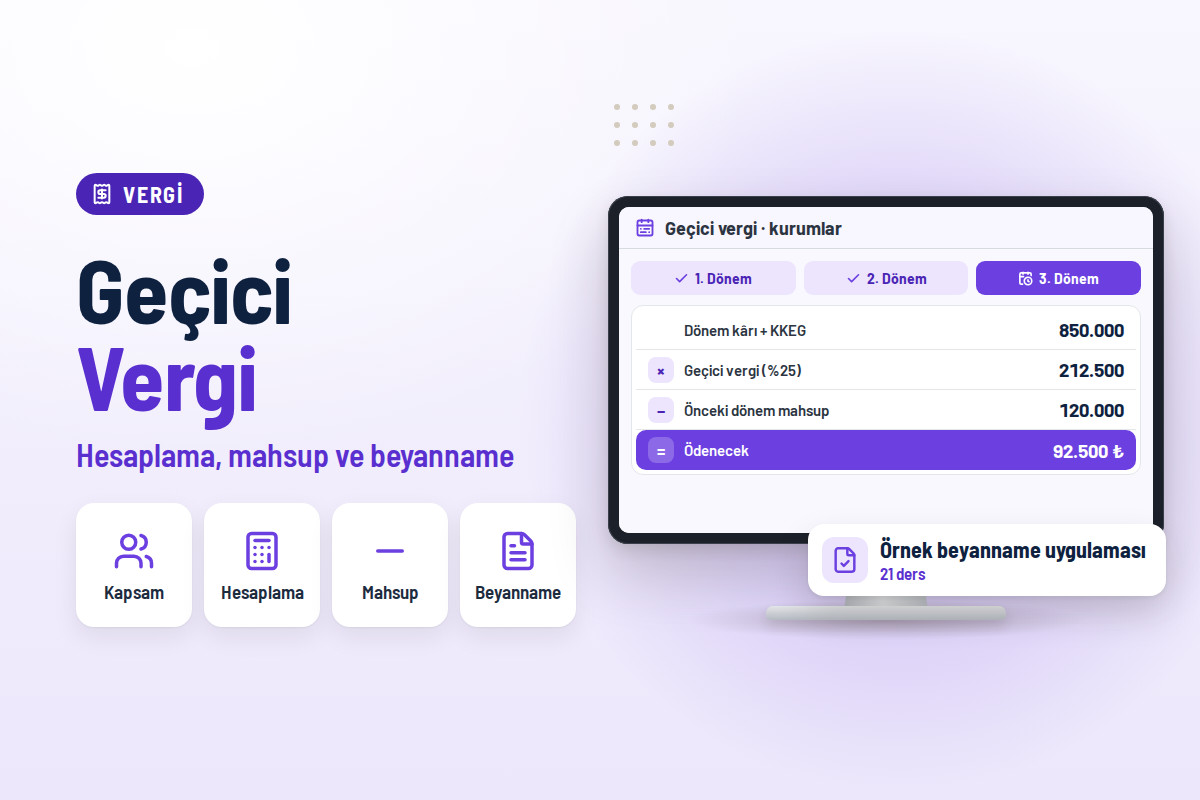 Tüm Detayları ile Geçici Vergi
